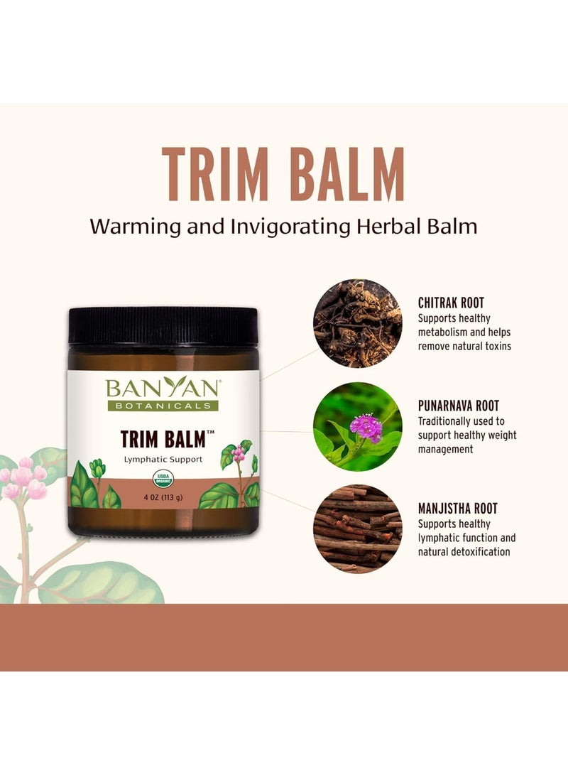 Banyan Botanicals Banyan Botanicals Trim Balm - Certified organic, 4 oz - Chitrak and Guggulu Increases Metabolism - Image 2