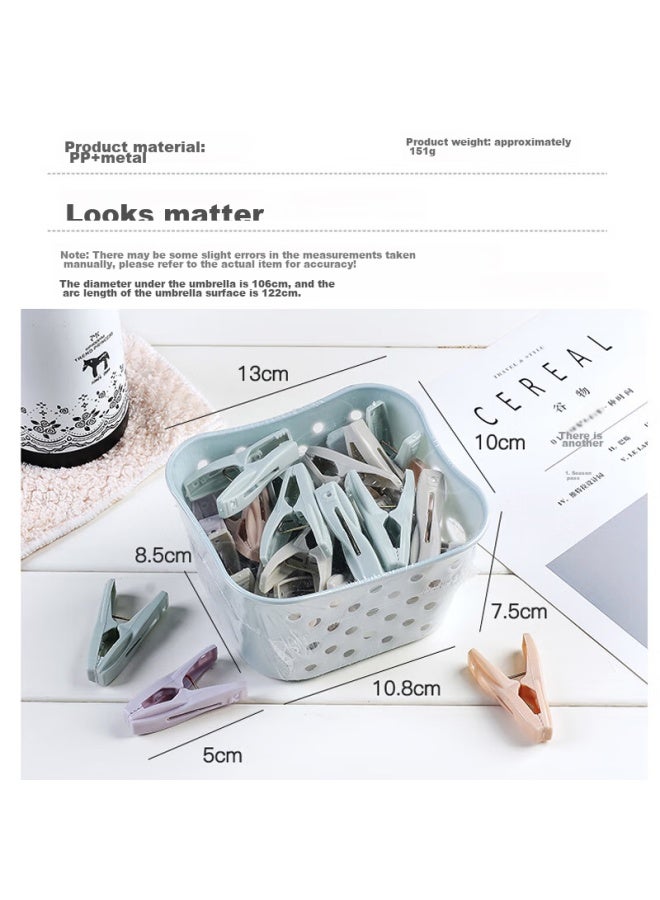 Zigman Cigeman Plastic Clothes Clips, Clothes Hangers, Bed Sheet Fixers, Sock Clips, Underwear Drying Clips, 30-pack - Image 3