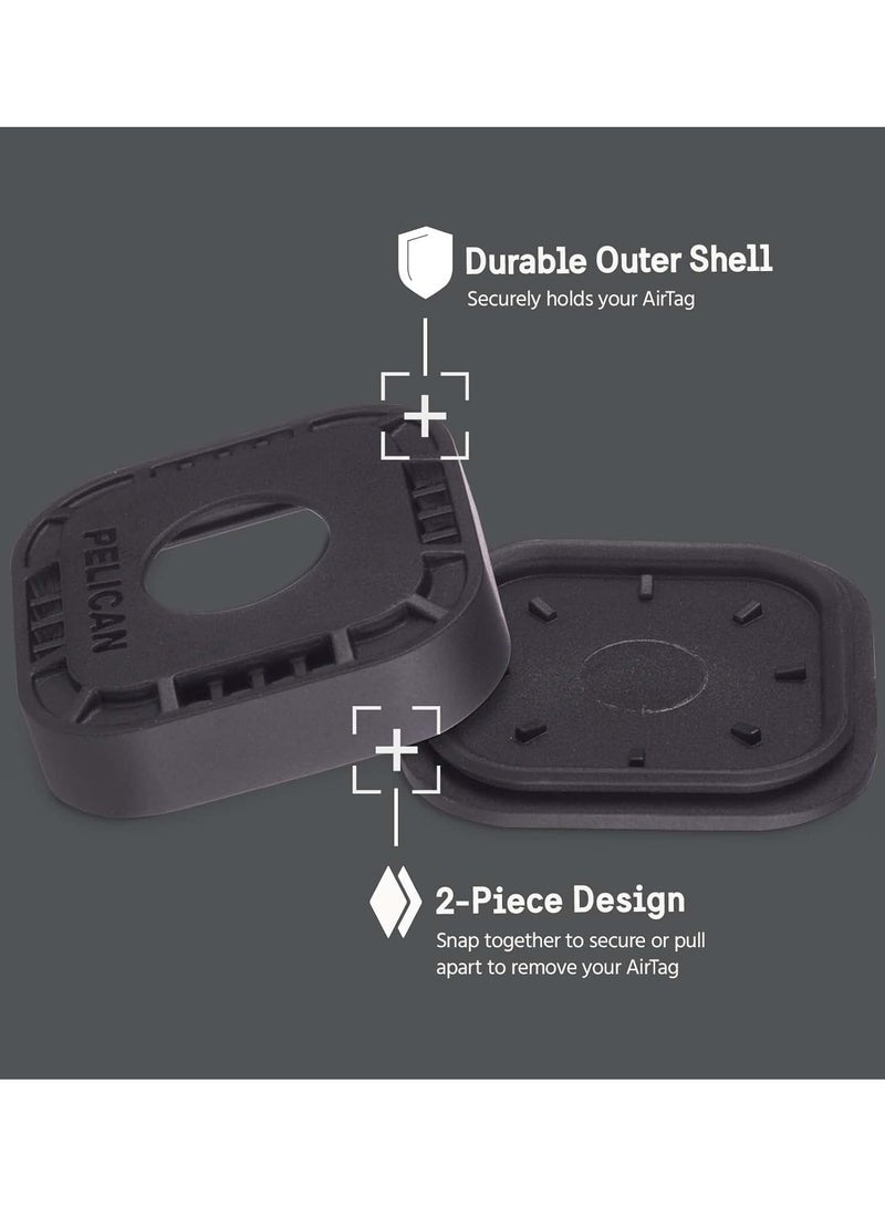 بيلكان AirTag 4-Pack - واقي مع حلقة تسلق (x2) + حامل ملصق (x2) - Image 3