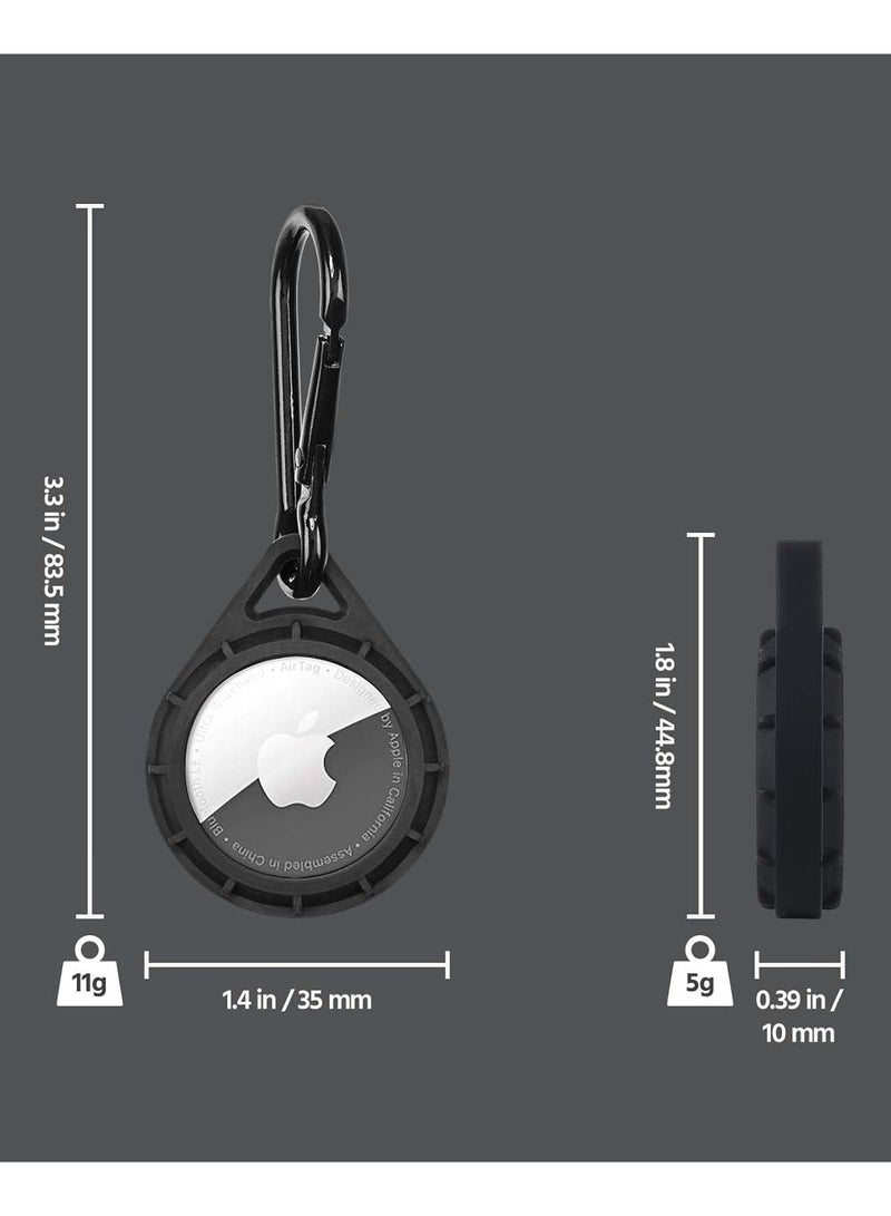 بيلكان AirTag 4-Pack - واقي مع حلقة تسلق (x2) + حامل ملصق (x2) - Image 4