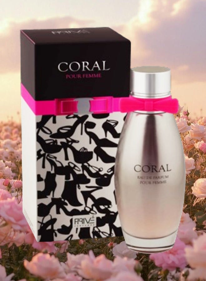 PRIVE 2 Pieces Coral Perfume 100ML - Image 2
