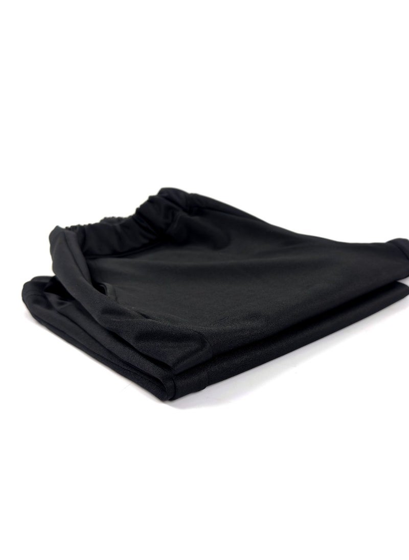 Generic " Step out with confidence and elegance with these wide-leg black sports leggings " (L)  - Image 2