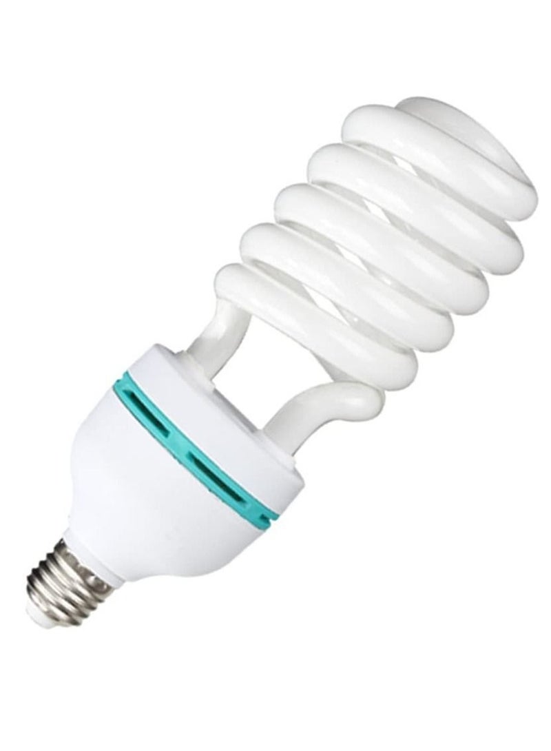 Captaintech Light Bulb 1 PCS Large Half Screw Lighting Bulb Tube 105W Screw Mouth White Light Transparent Lampshade High Color Rendering Energy Saving Photography Lighting Day Light Bulb - Image 4