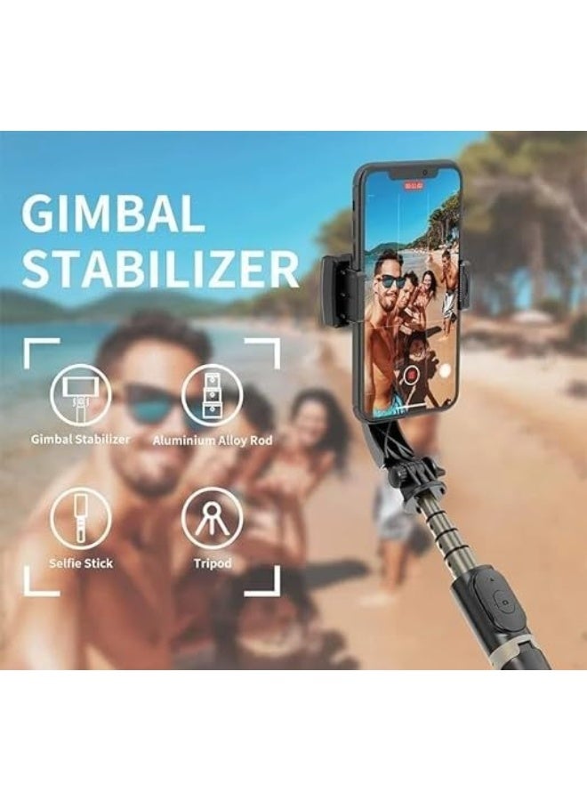 Gimbal Stabilizer for Smartphone - Extendable Selfie Stick & Tripod - 360° Automatic Rotation - Durable & Easy-to-Use for iPhone/Android Video - Image 2