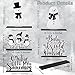 CPicdn 5Pcs Winter Christmas Tiered Tray Decor Centerpieces Snowman Snowflakes Wood Sign Farmhouse Rustic Table Topper Decoration Black White Let It Snow Holiday Supplies for Home Office Desk Shelf - Image 4