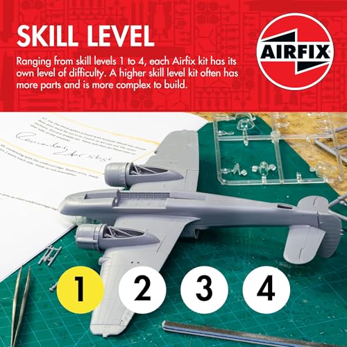 Airfix طقم نموذج طائرة إيرفيكس - A55001 سوبرمارين سبايتفاير MkVc، طائرات نموذجية بلاستيكية للبالغين والأطفال 14+، مستوى المهارة 1، مقياس 1:72 نماذج طائرات عسكرية من الحرب العالمية الثانية، نماذج طائرات حقيقية - Image 3