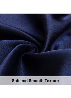 Y&D Satin Pillowcases 2 Pack For Hair And Skin Luxurious And Silky Pillow Cases With Envelope Closure Queen Size 50 X 75 Cm Navy  - Image 4