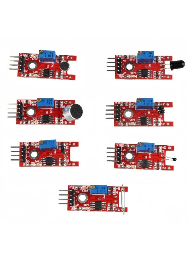 مجموعة وحدات استشعار متعددة الألوان 37 في 1 - مجموعة مكونات إلكترونية شاملة - Image 5