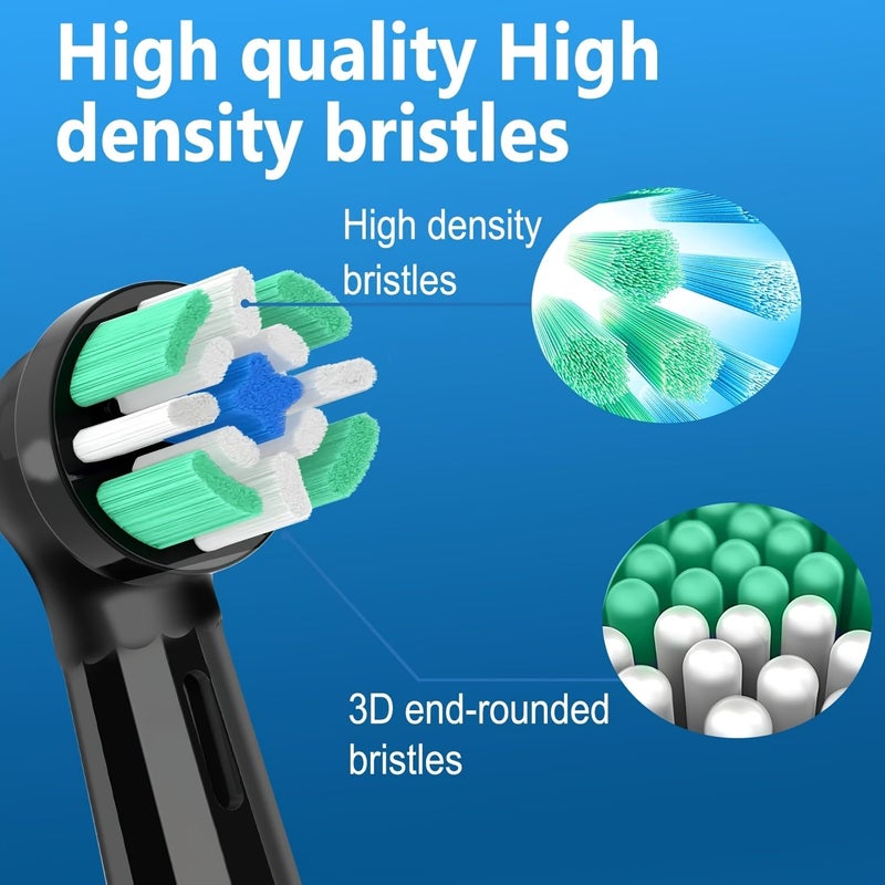 Replacement Toothbrush Heads Electric Toothbrush 10 Pack White Bristles - Image 3