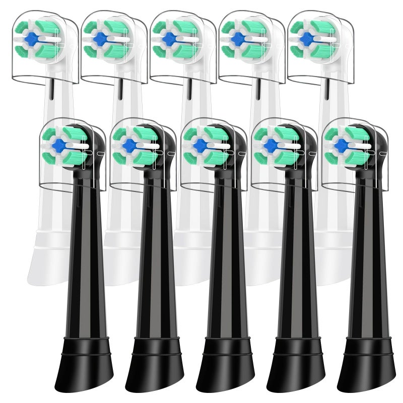 Replacement Toothbrush Heads Electric Toothbrush 10 Pack White Bristles - Image 1