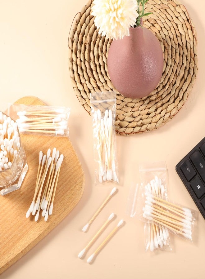Demissle 240 Pack Cotton Swabs Travel Size, 10 Pcs Per Pack Individually Wrapped Cotton Swab Double Tipped Wooden Sticks for Ear Make up Hotel Toiletries Essentials Supplies - Image 5