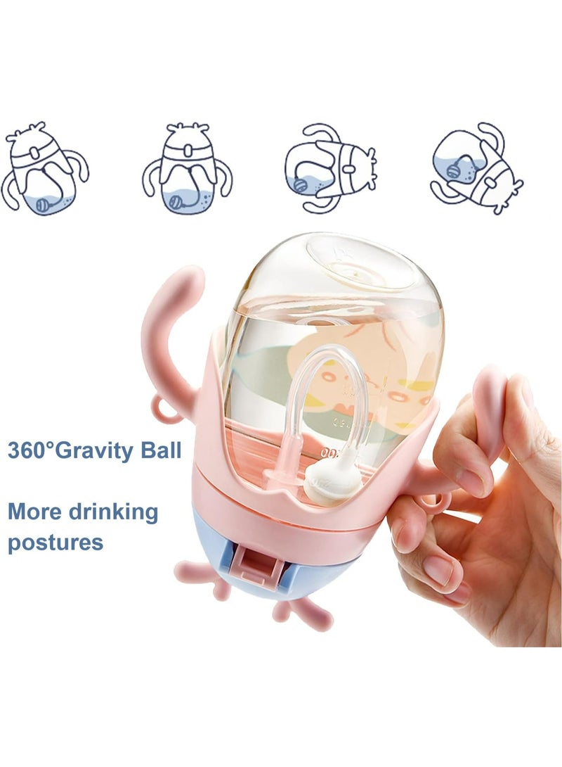 Toddler Training Sippy Cup with Straw & Handles - Safe, Anti-Fall, and Easy to Clean - 350 ML - Image 2