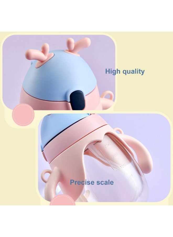 Toddler Training Sippy Cup with Straw & Handles - Safe, Anti-Fall, and Easy to Clean - 350 ML - Image 4