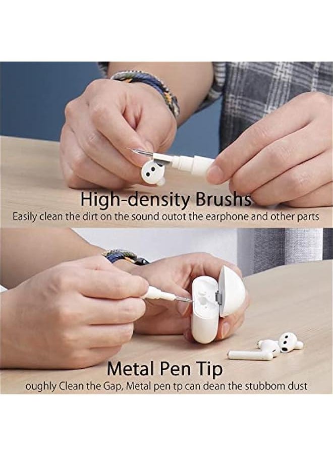 Cleaning Soft Brush Keyboard Cleaner 5in1 MultiFunction uter Cleaning Tools Kit Corner  Duster Keycap Puller for Cleaning Dust in EarphsLaptopAirpods ProCamera Lens White
