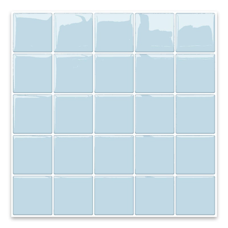 Alwayspon 10 Sheets 10"x10" Blue 3D Vinyl Backsplash Tiles, Self-Adhesive Peel and Stick Wall Tile Stickers Stick on Subway Tiles for Kitchen Bathroom Wall - Image 5