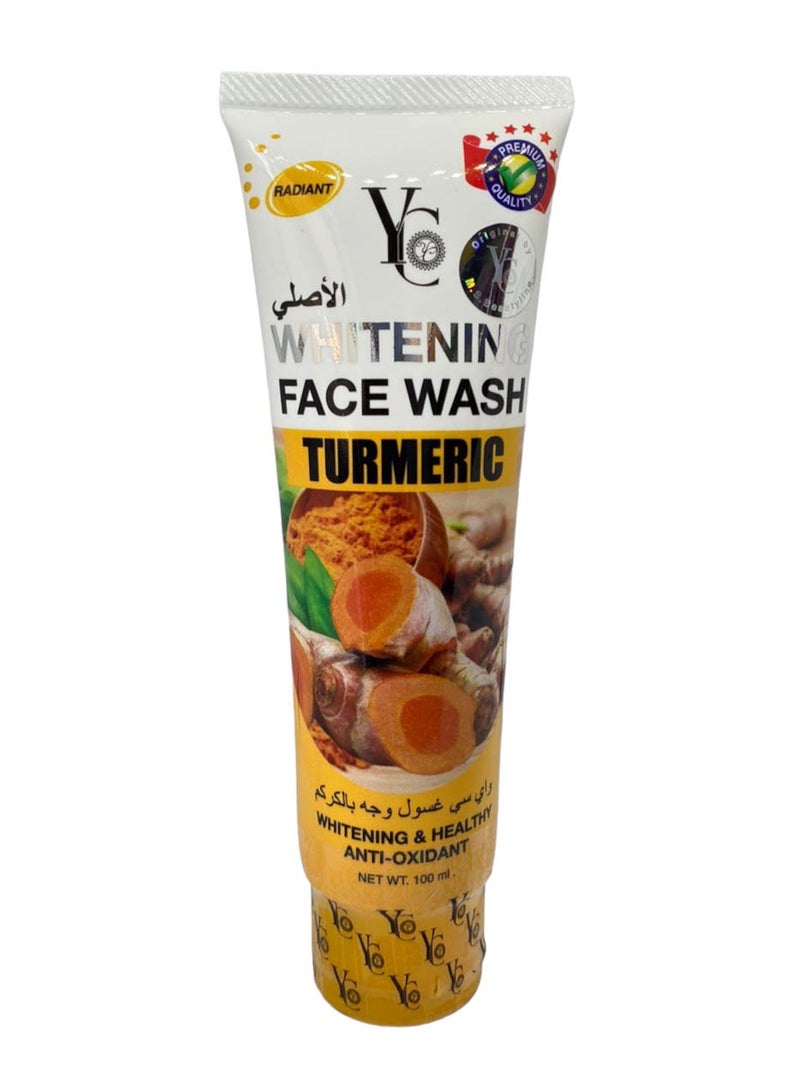 YC Turmeric Whitening Face Wash-100ml.