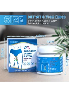 Sumifun Jade Skin Damp and Itch Anti Bacterial Cream Itching Cream for the Private Part of Men Anti Itching Cream for Skin Against Itching External Use Man Private Care Antibacterial Body Cream 20g  - Image 2