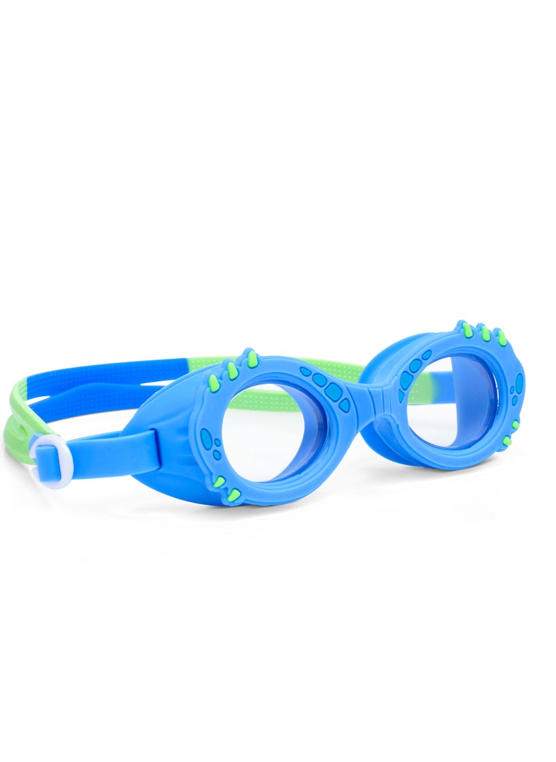 Aqua2ude Aqua2ude Dino Blue Classic Anti-Fog, Polarized, UV Protection Kids Swim Goggles  - Image 3