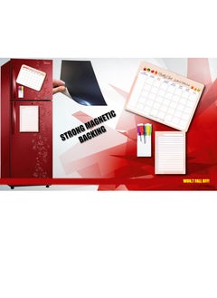 Magnetic whiteboard calendar board Set monthly weekly and daily kitchen planner