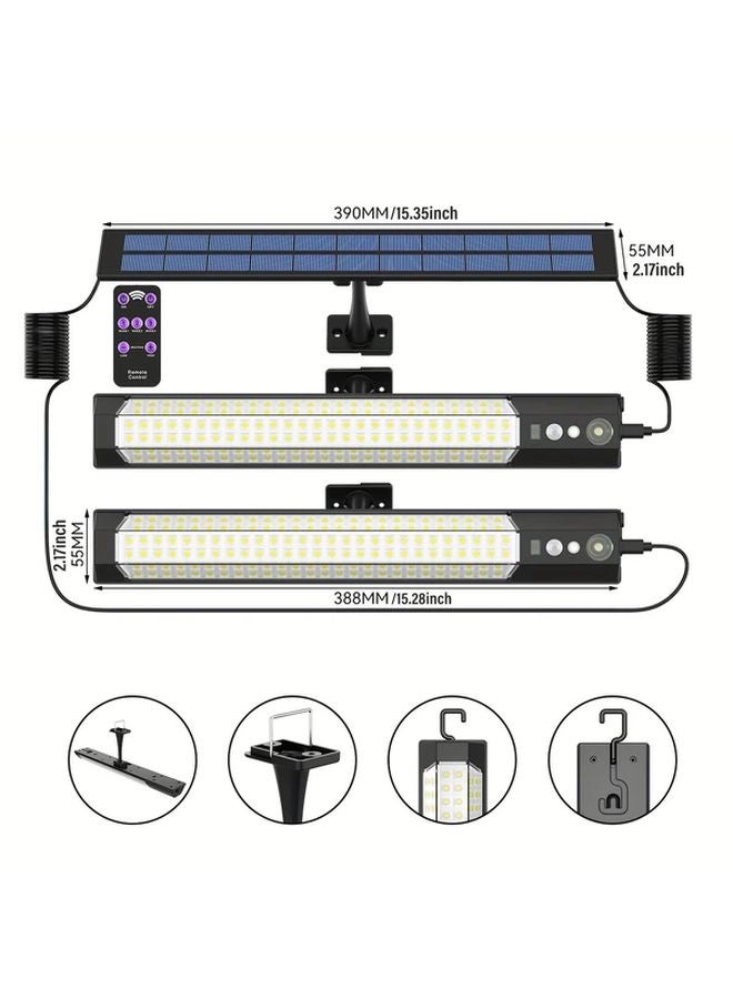 1pc Solar Motion Sensor Wall Light Indoor Outdoor Waterproof LED Lamp - Image 3