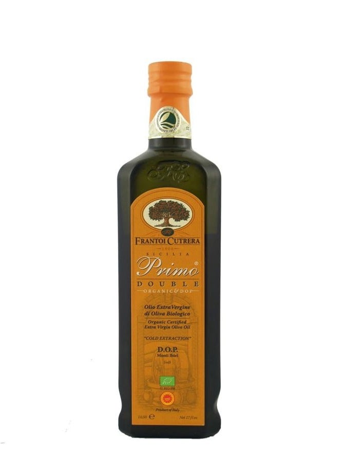 Nocellara del Belice IGP Sicilia 2020 Harvest Italian Extra Virgin Olive Oil from Sicily - 0.5 Liter / 16.9 Ounce | Double Organic Cold Extracted Extra Virgin