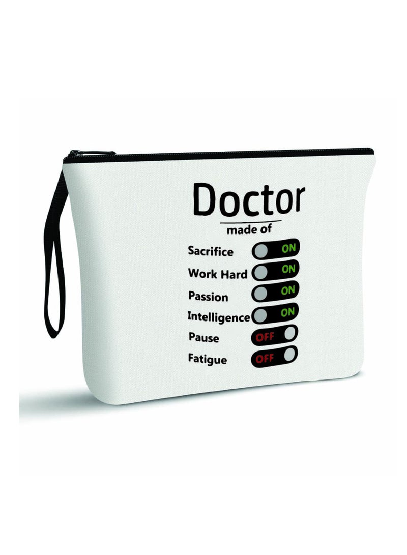 PRINTSHOP4ME Doctors Day Cosmetic Bag for Women - Stylish Doctors Day Gift for Women - Doctors Day Thank You Gift - Cosmetic Bag for Women Doctors - Image 1