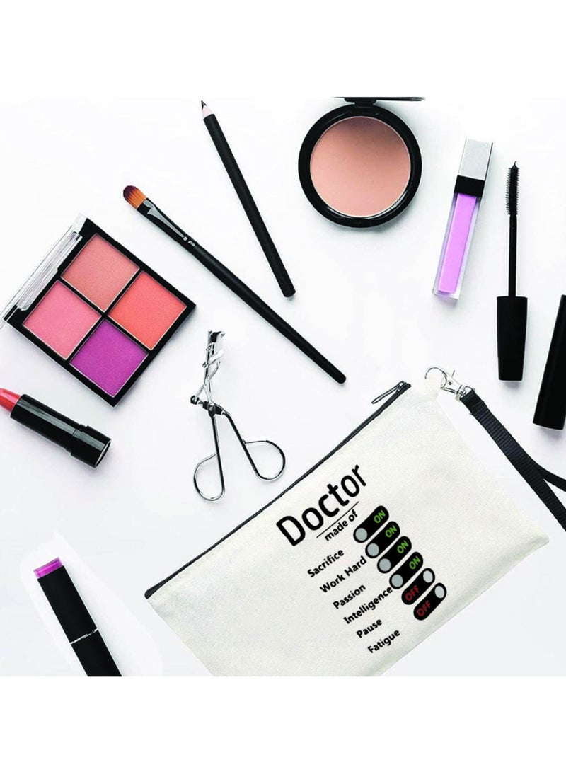 PRINTSHOP4ME Doctors Day Cosmetic Bag for Women - Stylish Doctors Day Gift for Women - Doctors Day Thank You Gift - Cosmetic Bag for Women Doctors - Image 2