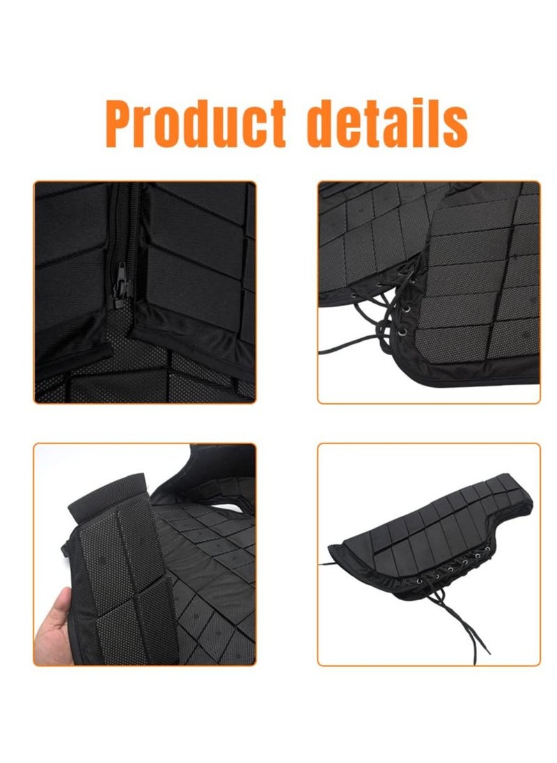 SYOSI - Horse Riding Vest, Equestrian Vest, Polyester Unisex Equestrian Protective Vest, Safety Equestrian Horse Riding Training Vest, Protective Body Protector Gear, for Kids Adult(Size:S) - Image 1