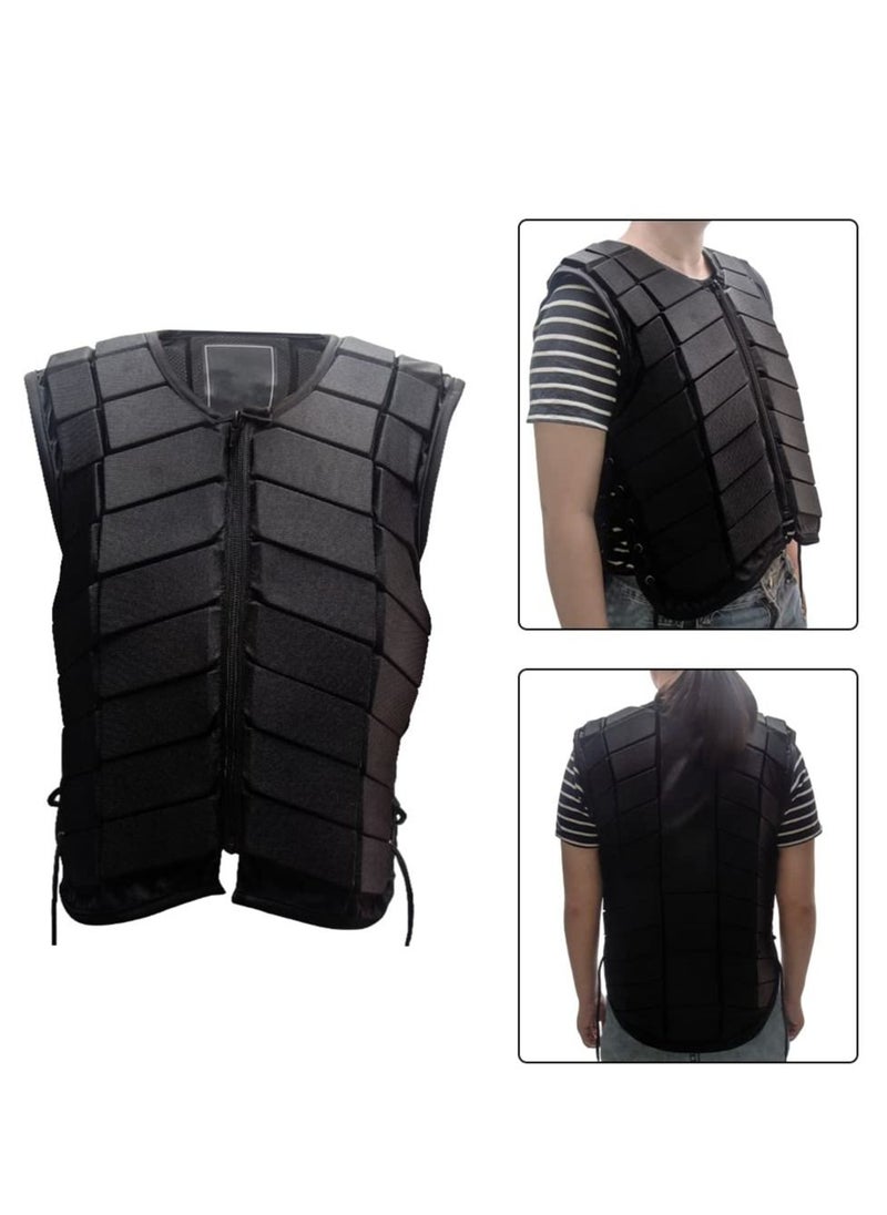 SYOSI - Horse Riding Vest, Equestrian Vest, Polyester Unisex Equestrian Protective Vest, Safety Equestrian Horse Riding Training Vest, Protective Body Protector Gear, for Kids Adult(Size:S) - Image 1