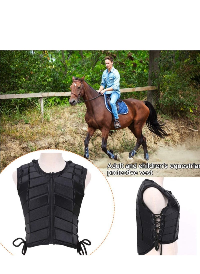 SYOSI - Horse Riding Vest, Equestrian Vest, Polyester Unisex Equestrian Protective Vest, Safety Equestrian Horse Riding Training Vest, Protective Body Protector Gear, for Kids Adult(Size:S) - Image 1