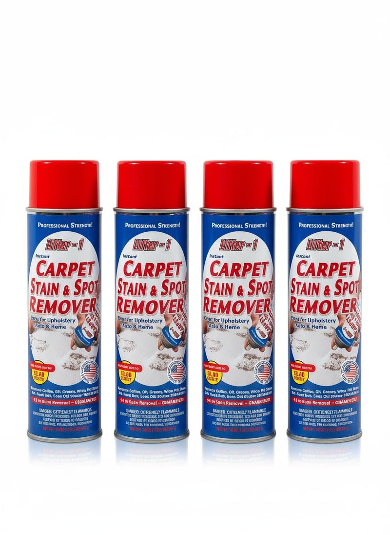 LIFTER-1 Carpet Spot Remover, Stain and Red Wine Remover and Spot Treatment for Oil, Grease, Urine, Cleaning Performance for Rugs, Upholstery, Fabrics. 18 Fl oz Pack of 1 (72 Fl Oz (Pack of 4)) - Image 1
