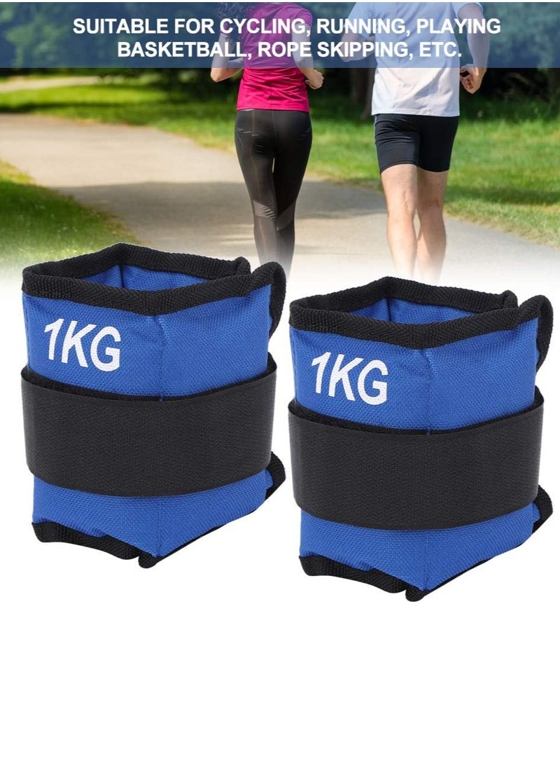 Festive Gallery Ankle And Wrist Weight Fully Adjustable Strap For Women Men Kids Weighted Ankle Fitness Workout Walking Running Jogging Exercise Gym 1kg Pair ( 1 x 2 Numbers )  - Image 3