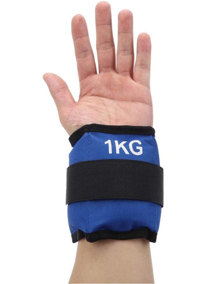 Festive Gallery Ankle And Wrist Weight Fully Adjustable Strap For Women Men Kids Weighted Ankle Fitness Workout Walking Running Jogging Exercise Gym 1kg Pair ( 1 x 2 Numbers )  - Image 4