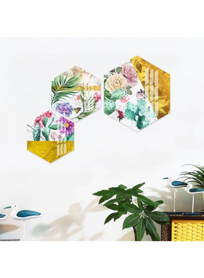 نيبمينينت Hexagonal Home Decoration Wall Painting Multicolour 34.6 x 40cm - Image 2