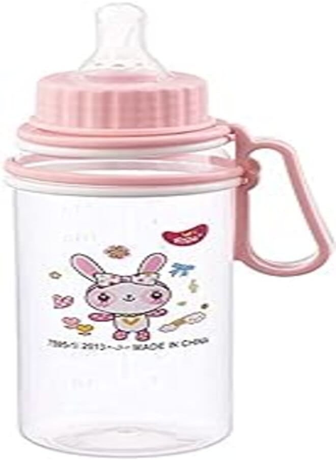 FISH Little Fish Polypropylene Baby Bottle with Rotatable Handle 240 ml - Pink 