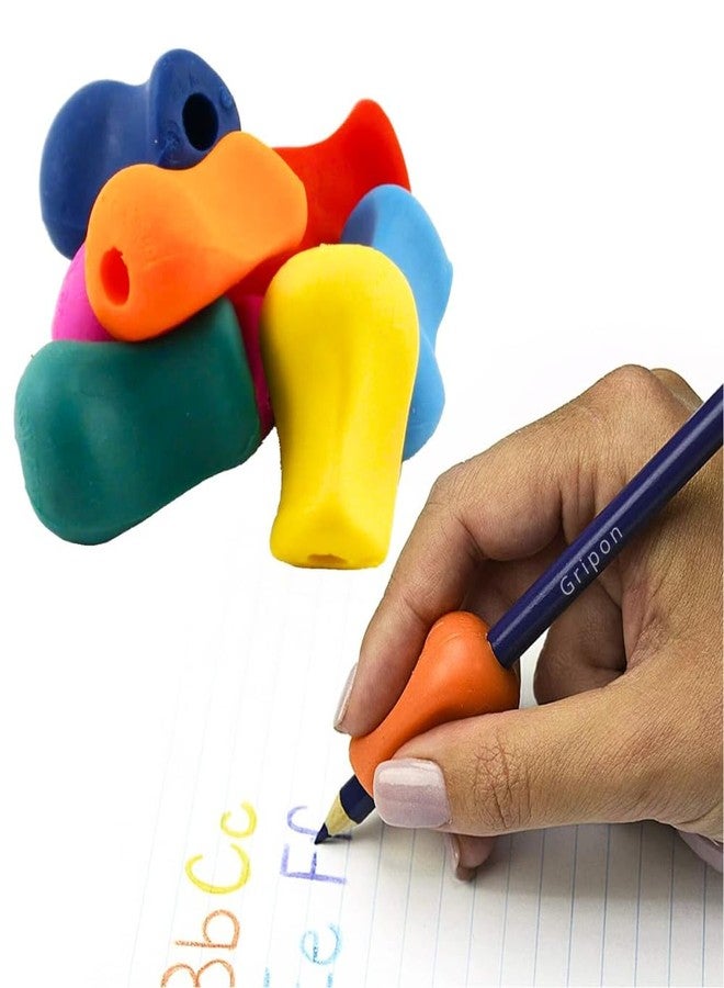 Gripon 3 Pcs Pencil Grips for Kids Pen Handwriting Pencil Aid Grip Posture Correction Tool Pencil Grip Writing for Pencils and Utensils (Multi Color) - Image 1