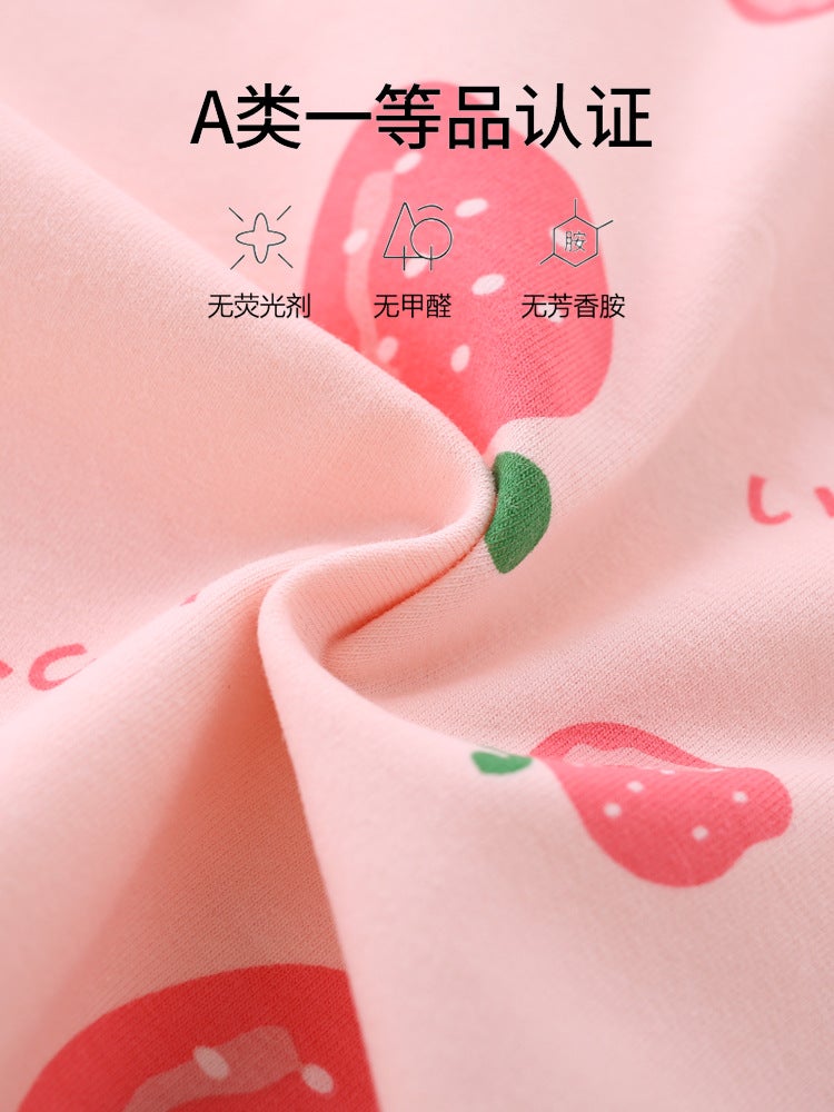 Lycra Underwear 95% Pure Cotton Seamless Children'S Thermal Underwear Pajamas Homewear Set Antibacterial And Warm - Image 4