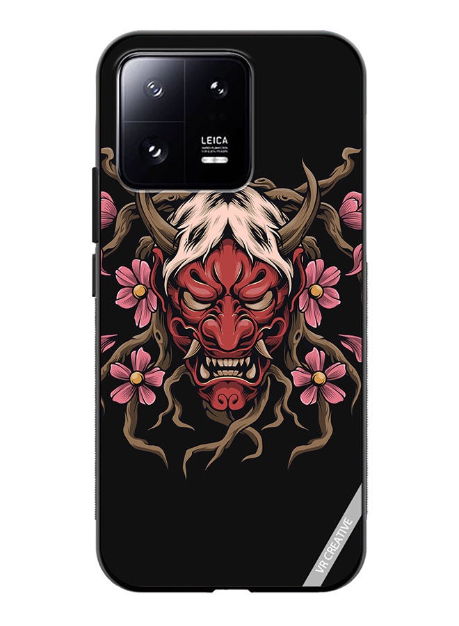 VR CREATIVE Protective Case Cover For Xiaomi 13 Demon Oni Mask Design Multicolour - Image 1