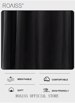 roaiss Satin High Waist Skirt for Women Soft and Comfy Loose Draped Large Hem A-Line Skirt Ladies Elegant High-Waisted Long Skirt for Ladies Elegant Temperament Casual Outfit  - Image 4