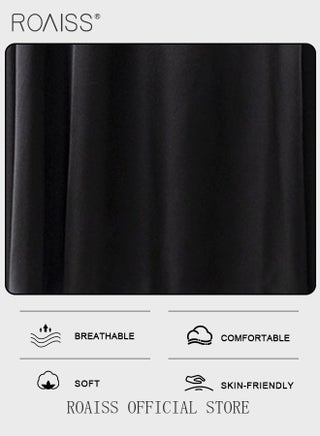 Satin High Waist Skirt for Women Soft and Comfy Loose Draped Large Hem A-Line Skirt Ladies Elegant High-Waisted Long Skirt for Ladies Elegant Temperament Casual Outfit - view 4