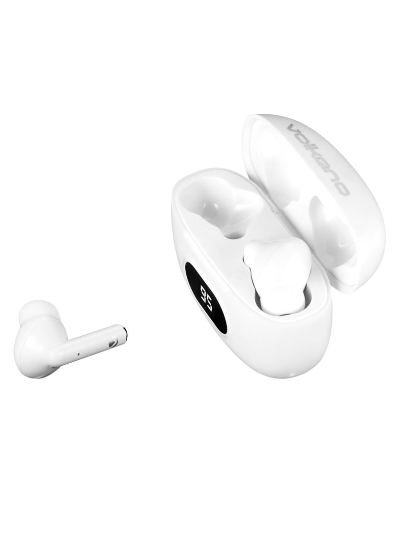 Volkano - True Wireless Earbuds - in-Ear Bluetooth V5.3 Headphones - Charging case 2 times, IPX5 Waterproof TWS with Dual Mic for Sport, Light-Weight Earphones for Android iOS/iPhone - Image 1