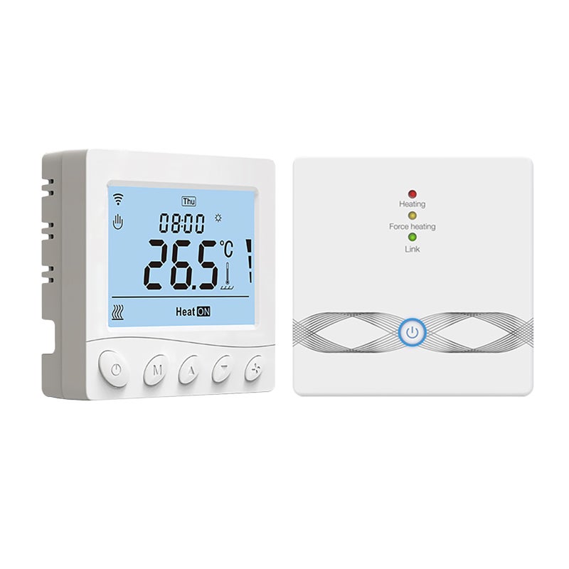 WIFI Smart Boiler Thermostat with Receiver 3.2Inch LCD Display Intelligent Thermostat with Application & Voice Control Digital Programmable Thermostat - Image 1