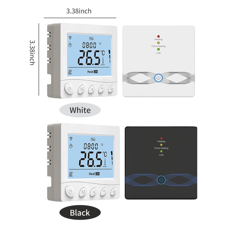 WIFI Smart Boiler Thermostat with Receiver 3.2Inch LCD Display Intelligent Thermostat with Application & Voice Control Digital Programmable Thermostat - Image 2