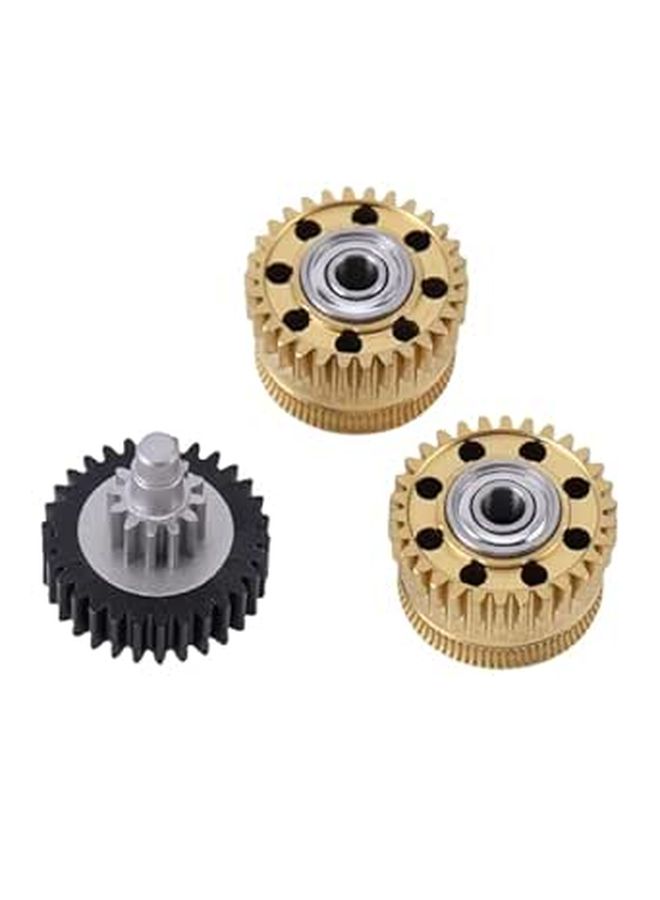 3D Printer Extruder Gear Kit All Metal Filament Drive Gear With DLC Coating For K2 Plus Replacement White - Image 1