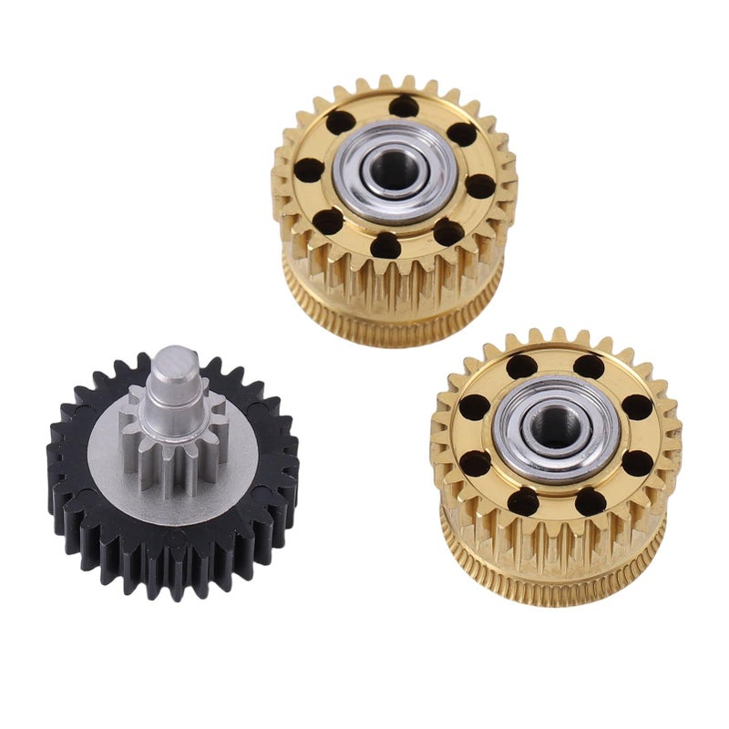 3D Printer Extruder Gear Kit All Metal Filament Drive Gear With DLC Coating For K2 Plus Replacement White - Image 2
