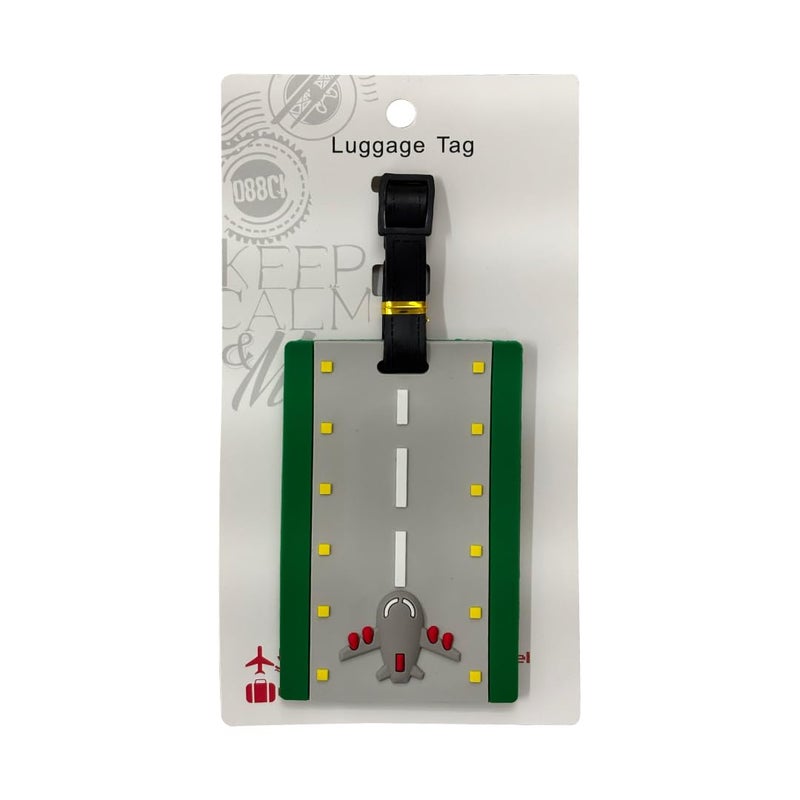 Eitheo بطاقات أمتعة للأطفال بطاقات أمتعة مع اسم وعنوان | بطاقات أمتعة سيليكون للحقائب، بطاقات لتحديد الحقائب/حقائب المدرسة ملصق ملون متعدد (إقلاع الطائرة) - Image 4