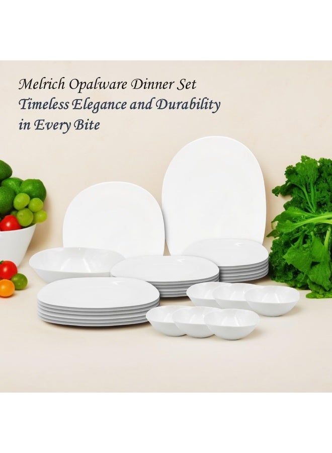 Melrich طقم عشاء ميلريتش 26 قطعة من الخزف الأوبال - Image 2
