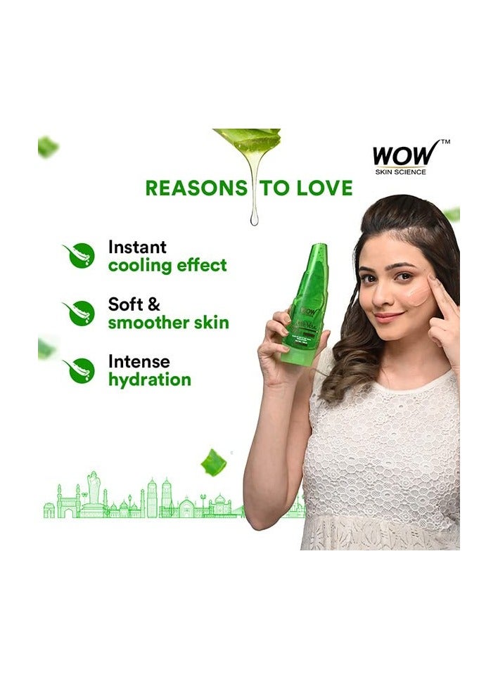 WOW Skin Science 99% Pure Aloe Vera Gel for Face, Skin & Hair - 150ml | Ultimate Gel For Glowing Skin | For Both Men and Women - Image 4