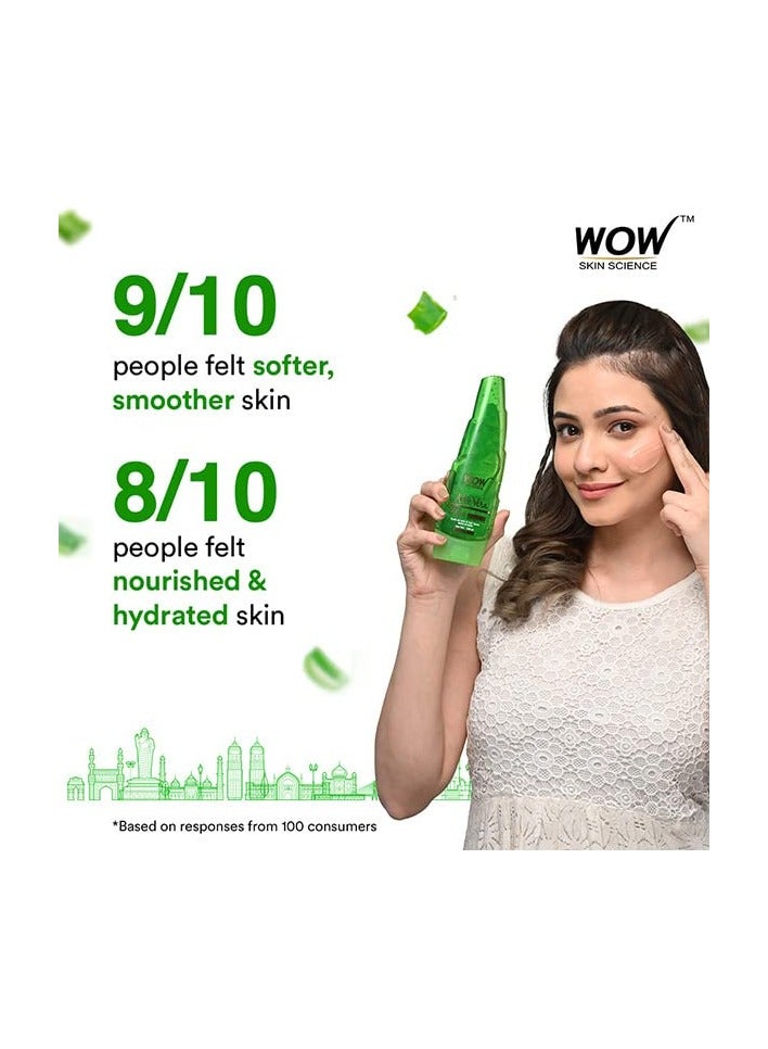WOW Skin Science 99% Pure Aloe Vera Gel for Face, Skin & Hair - 150ml | Ultimate Gel For Glowing Skin | For Both Men and Women - Image 3