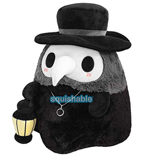 Squishable  Plague Doctor  The Mysterious Doctor Plague Collection  17 in  Soft Toy Collectible Stuffed Animal  Glow in The Dark - Image 1
